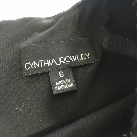 Cynthia Rowley Black Sparkly Striped Dress - Picture 4 of 8